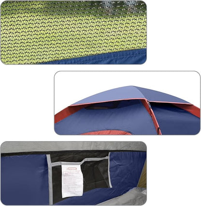 UNP Camping Tent 2/3/4/6 Person Dome Tent, Easy to Set Up for Camping, Lightweight Camping Tent, Portable Camping Tent for Outdoor and Backpacking Beaches