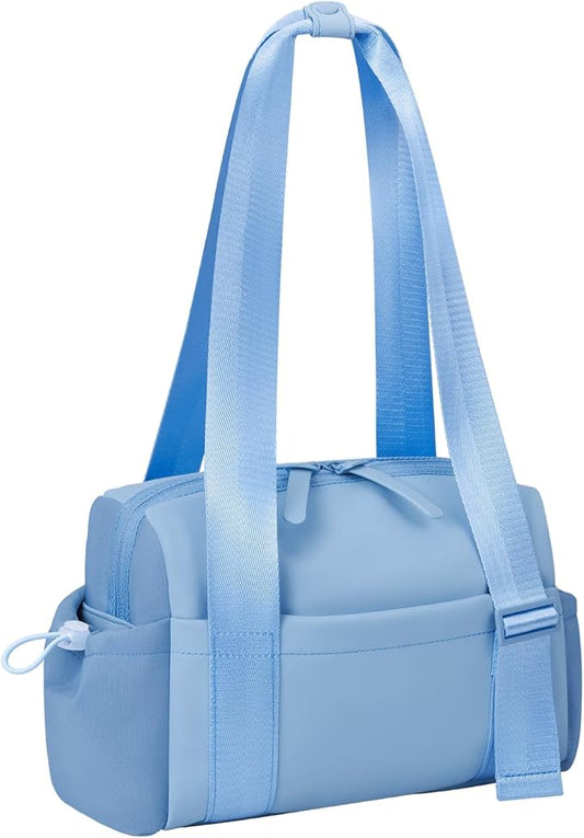 Mini Gym Bag for Women Girls Small Gym Tote Bag with Wet Compartment Waterproof Travel Duffle Bag Cute Workout Sport Bag