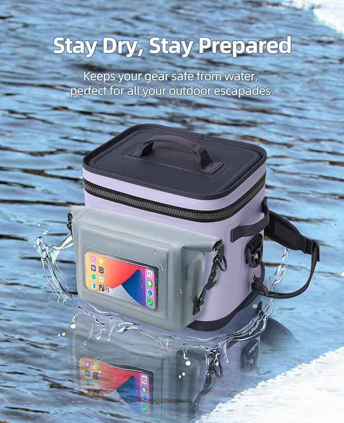 Multipurpose Waterproof MOLLE Dry Bag for YETI Cooler Bag and Tactical Backpack, Compatible with YETI Backpack, Hopper, Tote, Small Pouch with Shoulder Strap, Cooler Accessories