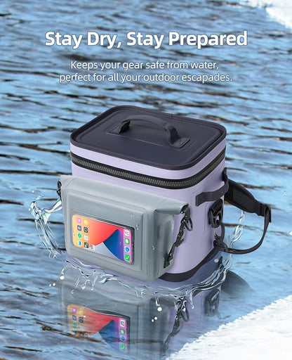Multipurpose Waterproof MOLLE Dry Bag for YETI Cooler Bag and Tactical Backpack, Compatible with YETI Backpack, Hopper, Tote, Small Pouch with Shoulder Strap, Cooler Accessories