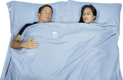 Pike Trail Sleeping Bag Liner – Travel and Camping Sheet, Lightweight and Compact Insert with Full Length Zipper and Guarantee