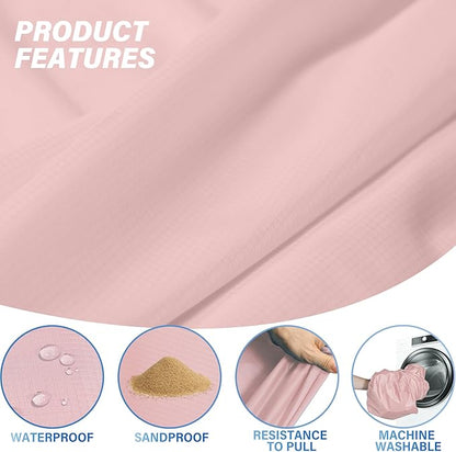 Beach Blanket Oversized Extra Large 78" X 81",Waterproof Sandproof Beach Blanket 1-7 Adults Lightweight Durable for Travel Camping Hiking Picnic
