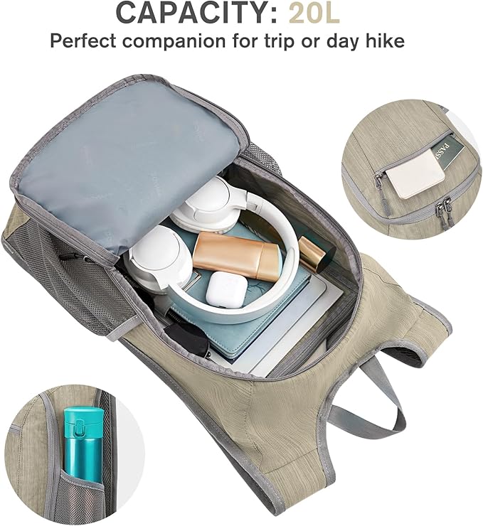 G4Free 10L/15L/20L Hiking Backpack Lightweight Packable Hiking Daypack Small Travel Outdoor Foldable Shoulder Bag