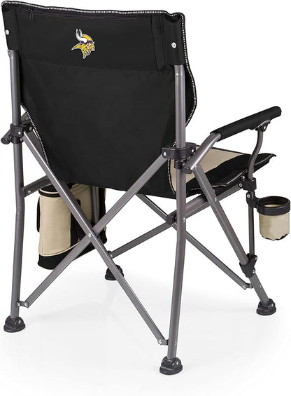 PICNIC TIME NFL Outlander Folding Camping Cooler, Heavy Duty Beach Chair