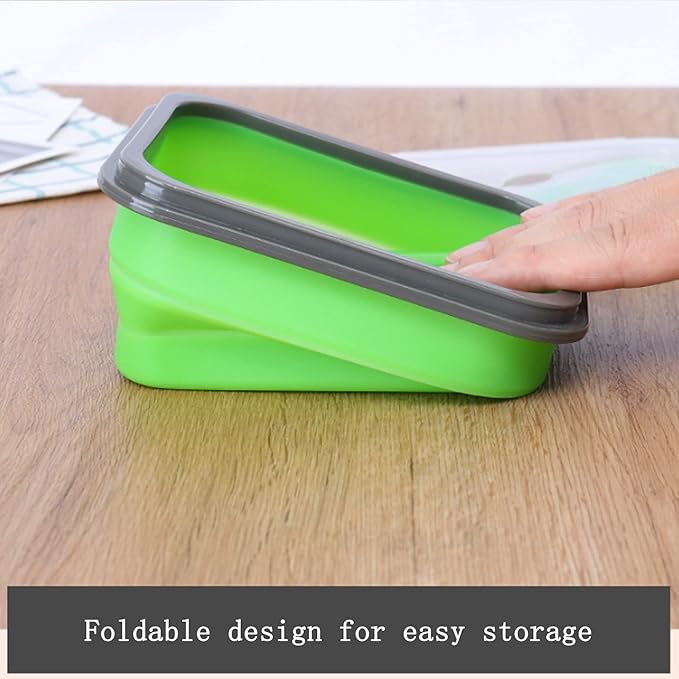 Collapsible Bowls for Camping Silicone Food Storage Containers Mixing Snack Bowls with Lid and Foldable Cups and Storage Bag for Salad, Lunch, Snacks