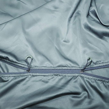 Browint Premium Sleeping Bag Liner with All Around Two-Way Zippers, 87"x41" Extra Wide Sleeping Sack for Hotel, Breathable Lightweight Travel Sheet, Multifunctional Bed Sheet for Camping, All Seasons