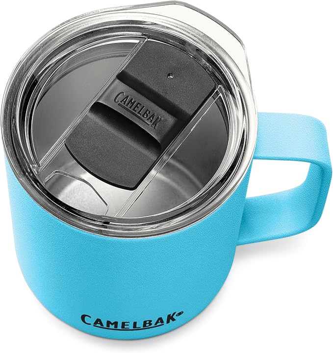 CamelBak Horizon 12oz Camp Mug - Insulated Stainless Steel - Tri-Mode Lid - Nordic Blue