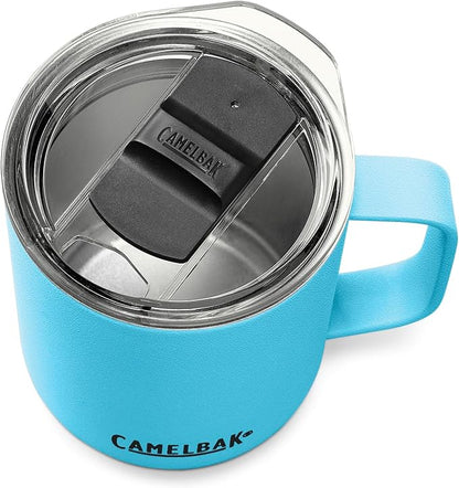 CamelBak Horizon 12oz Camp Mug - Insulated Stainless Steel - Tri-Mode Lid - Nordic Blue