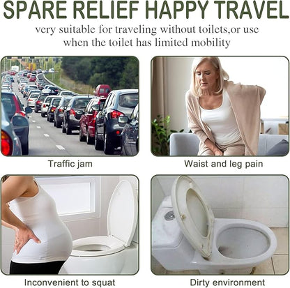 Female Urination Device, Reusable Female Urinal Silicone Women Pee Funnel Allows Women to Pee Standing Up, Portable Womens Urinal is The Perfect Companion for Camping,Outdoor,Travel