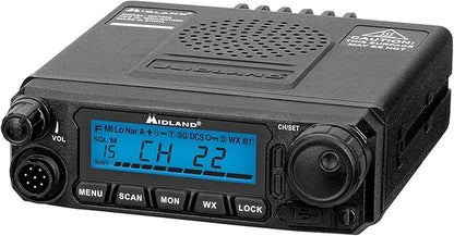 Midland – MXT500-50 Watt GMRS MicroMobile® Two-Way Radio - Farms Ranches Overlanding Trails Off-roaders - 8 Repeater Channels - Compact Design External Magnetic Mount 2.1dB Unity Gain Antenna