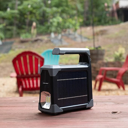 GAMA SONIC Solar-Powered Emergency Flashlight and Camping Lantern with USB Charging Port, 1000 Lumens