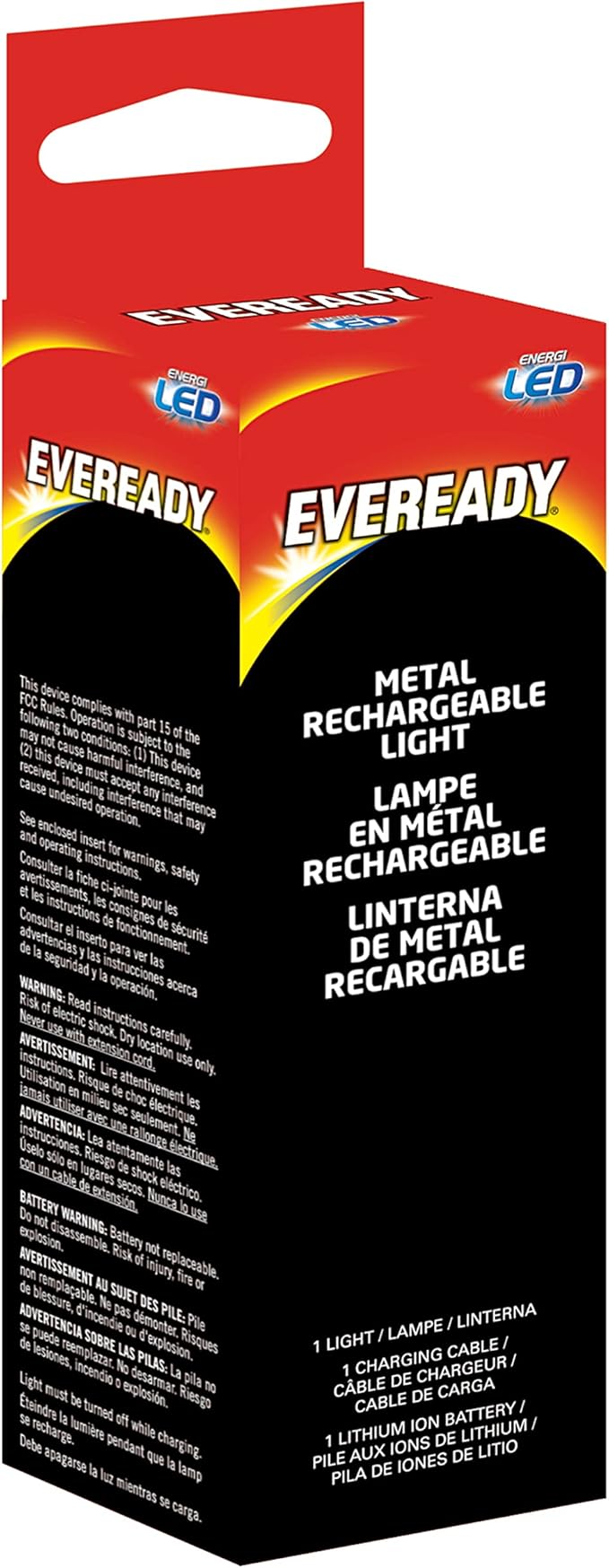 Eveready LED Tactical Flashlight, Bright Rechargeable Flashlights for Emergencies and Camping Gear, Water Resistant Flash Light