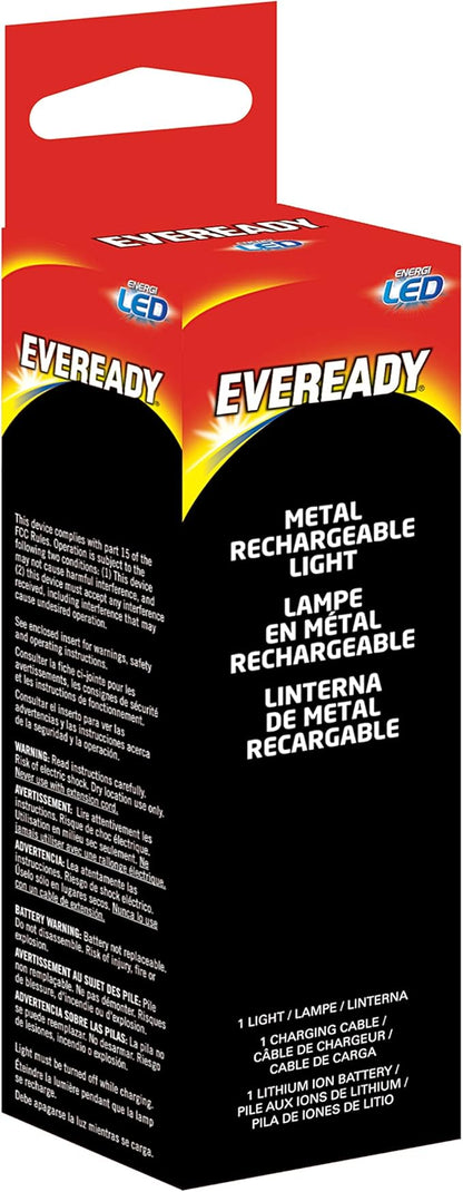 Eveready LED Tactical Flashlight, Bright Rechargeable Flashlights for Emergencies and Camping Gear, Water Resistant Flash Light