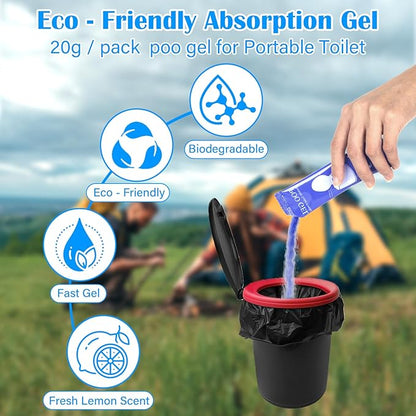 Portable Toilet Gel, for Portable Toilet, Portable Toilet Absorbent Gel Powder for Camping Hiking, Acrylic Polymer Powders