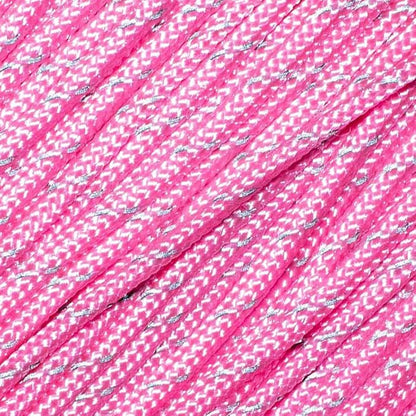 West Coast Paracord – 95 Tensile Strength - 1 Strand Reflective Paracord (10 Feet, Baby Pink)