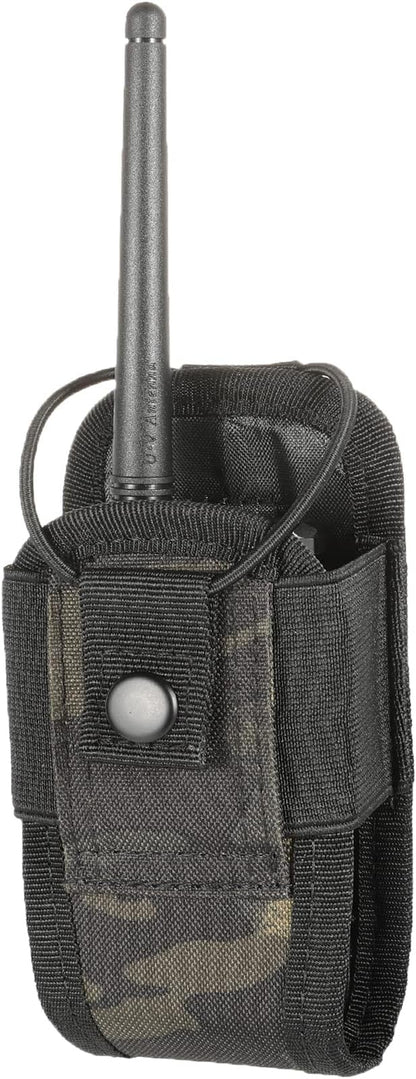 FRTKK Tactical Radio Holder Radio Holster Molle Radio Pouch Universal Radio Case Military Heavy Duty Radio Bag for Police Firefighter Two Ways Walkie Talkies Vest