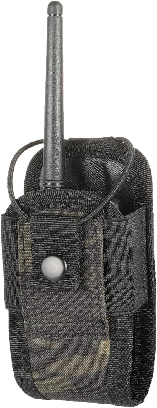 FRTKK Tactical Radio Holder Radio Holster Molle Radio Pouch Universal Radio Case Military Heavy Duty Radio Bag for Police Firefighter Two Ways Walkie Talkies Vest