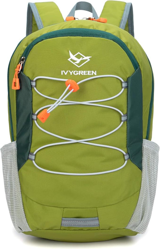 Little Kids Hiking Backpack for Boys or Girls, Small Daypack for Camping or Travel (Armygreen)