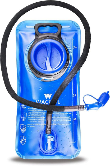 WACOOL 2L 2.5L 3L BPA Free PEVA Hydration Pack Bladder Leak-Proof Water Reservoir