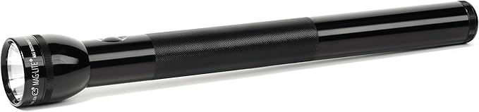 Maglite Heavy-Duty Incandescent 5-Cell D Flashlight, Black