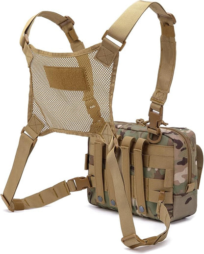 Molle Admin Pouch with Laser Cutting Loop,Car EDC EMT Molle Pouches, Large Capacity Tactical Pouch, EDC Pouch Organizer Include US Flag