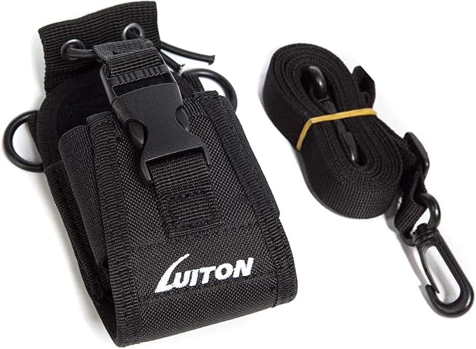LUITON Radio Holder Walkie Talkie Pouch Molle Radio Pouch BaoFeng Radio Holster Strap Radio Case for Duty Belt Compatible with BaoFeng UV5R 888S F8HP Kenwood Icom HYT Arcshell Retevis H777 (2 Pack)