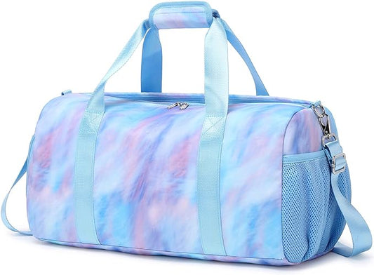 Sports Duffel for Girls Teens Ballet Bag Dance Bag for Girls Gymnastics Bag Overnight Weekender Bags for Teens Travel Duffle Bag for Girls with Shoes Compartments