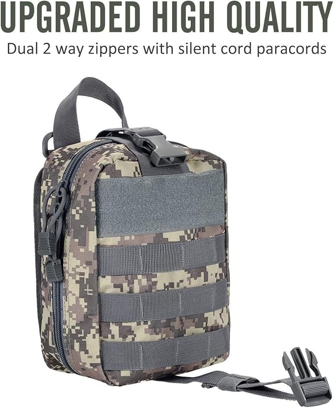 Molle First Aid Pouch Empty Medical Bag IFAK Tactical Rip-Away Pouches Small Bug Out Bags Trauma Medic Bag
