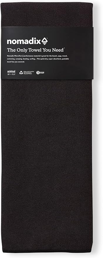 Nomadix Original Towel - Perfect for Beach, Pool, Travel, Camping, Yoga - Made with Recycled Materials - Super Absorbent - Sand Resistant - 72.5x30