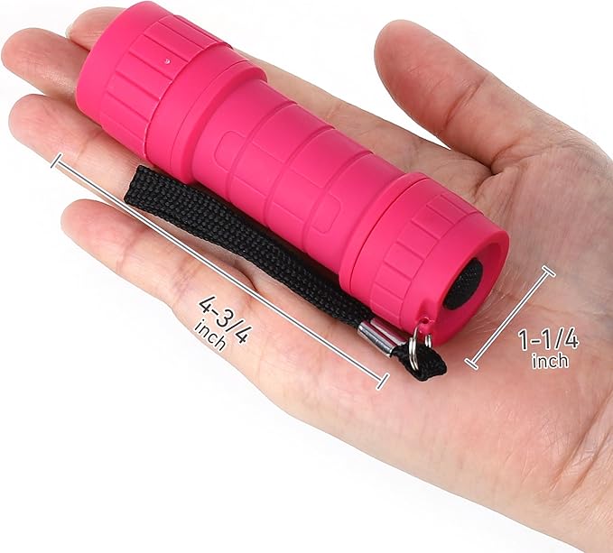 6-Pack Small Flashlights Set, Super Bright 100 Lumen LED Flashlight Pack with 18-Piece AAA Batteries Included, Mini Flashlight for Kids, Outdoor Flashlight for Camping, Hiking, Emergency