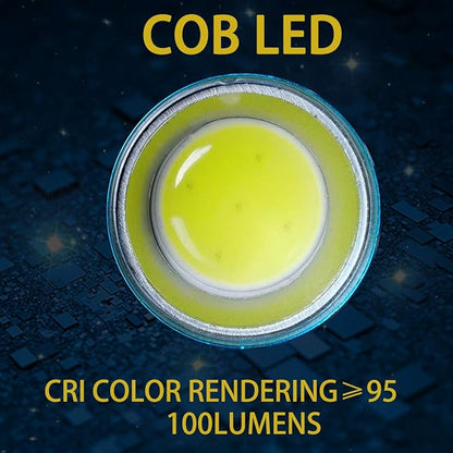 KunHe 6 Pack Stocking Stuffers Small Mini LED Flashlight Christmas Gifts COB Flashlights for Kids 100 Lumen with Battery Bright Camping Flash Light…