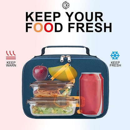 LOIDOU Lunch Box Kids Boys Insulated Lunch Bag Thermal Meal Tote Truck Reusable Lunch Pail Bags for School Travel