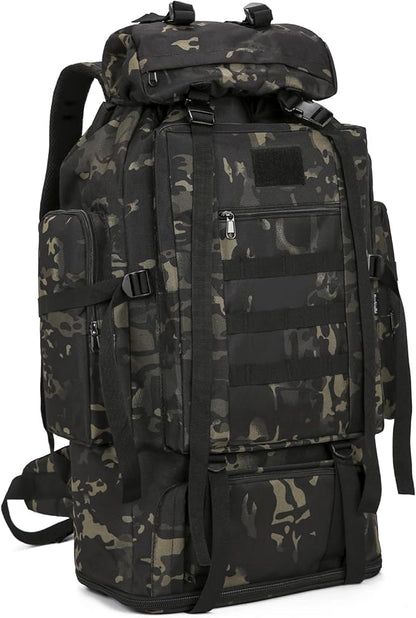 100L Hiking Camping Backpack Tactical Backpack for Men Large Survival Hunting Waterproof Backpack Molle Rucksack Military Camping Backpacking Daypack