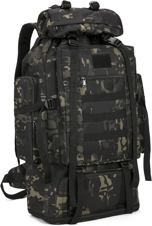 100L Hiking Camping Backpack Tactical Backpack for Men Large Survival Hunting Waterproof Backpack Molle Rucksack Military Camping Backpacking Daypack