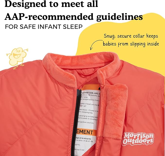 Little Mo 20 Down Baby Sleeping Bag (6-24 Months) The Warmest, Safest Ultralight Down Camping Sleeping Bag for Babies and Toddlers.