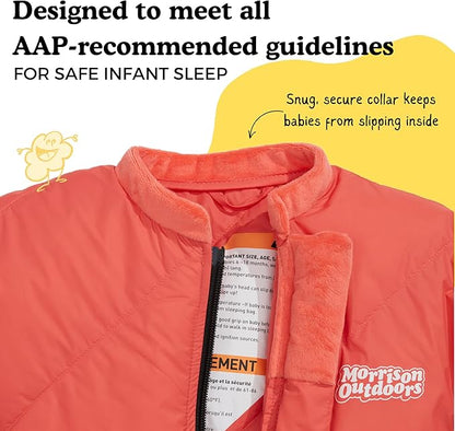 Little Mo 20 Down Baby Sleeping Bag (6-24 Months) The Warmest, Safest Ultralight Down Camping Sleeping Bag for Babies and Toddlers.