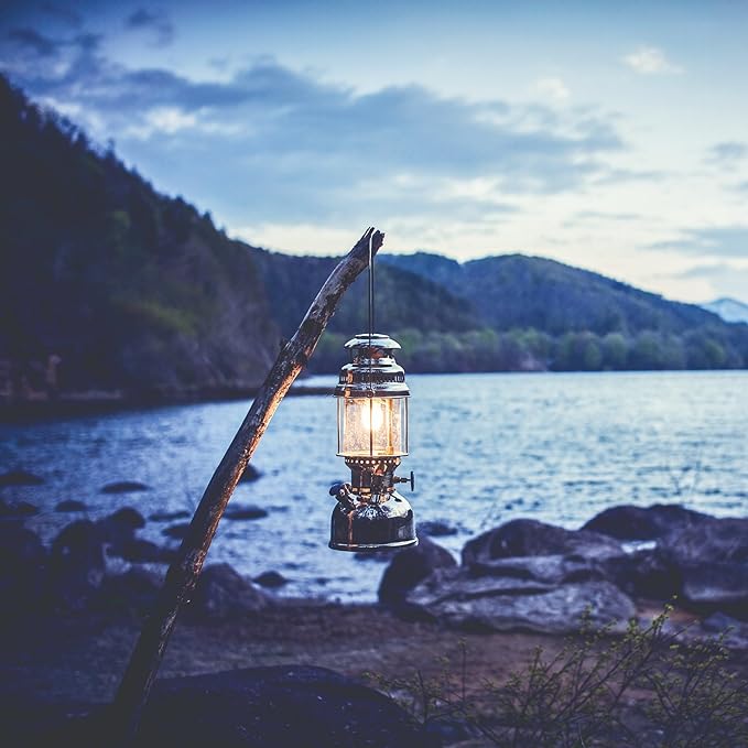Petromax HK500 Pressurized Lantern, 500 Candlepower with 1 Quart Kerosene Tank for Home or Camping Lighting, Hand Assembled High Pressure 400 Watt Lamp