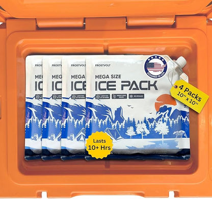 Reusable Ice Packs for Coolers and Lunch Boxes | High-Performance Cooler Ice Packs Reusable Long Lasting | Deep Freeze Lunch Box Ice Packs - for Picnic Cooler & Lunch Containers