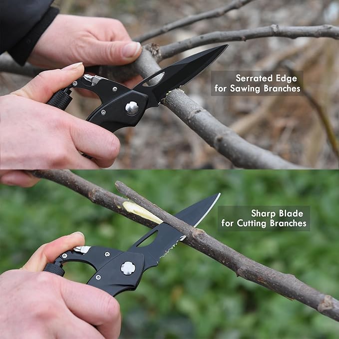 Multitool with Serrated Edge Knife,Edc Tool with Bottle Opener, Window Breaker and Screwdriver,Survival Gear for Outdoor Camping Hiking
