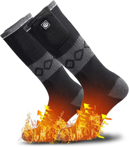 Heated Socks for Women Men,Foot Warmers Electric Rechargable Battery Heating Socks,Winter Cold Feet Hunting Ski Camping Hiking Riding Motorcycle Snowboating Thermal Warm Socks