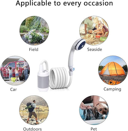 Iron Hammer Portable Shower Camping Shower Outdoor Shower Handheld Electric Shower