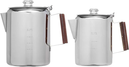 COLETTI Bozeman Camping Coffee Pot — America’s Favorite Percolator [12 cup]