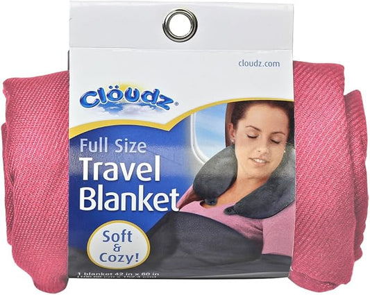 Cloudz Compact Travel Blanket - Light Pink