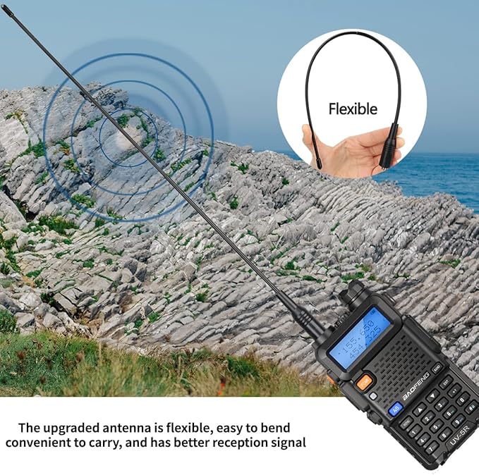 BAFENG UV-5R Ham Radio Handheld Dual Band Long Range Walkie Talkie for adults Ham Radios Long Range Two Way Radio Walkie Talkies with Headset Full Set