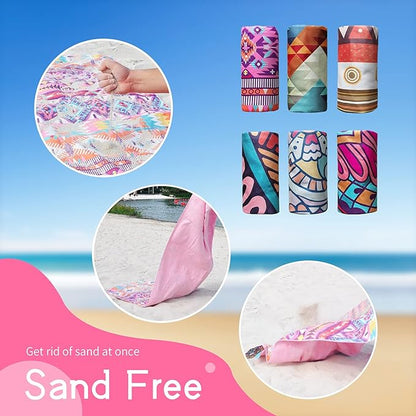 Hiturbo Microfiber Beach Towel-Quick Fast Dry Super Bath Towels Absorbent Lightweight Pool Beach Blanket, Ultra Compact Perfect for Travel Pool Swimming Bath Camping Yoga Gym Sports