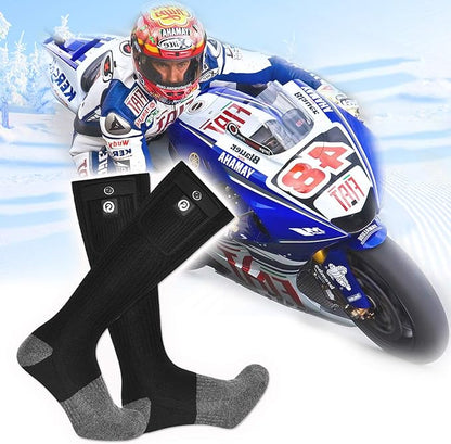 SNOW DEER Heated Socks,Men Women Electric Battery Socks Foot Warmer