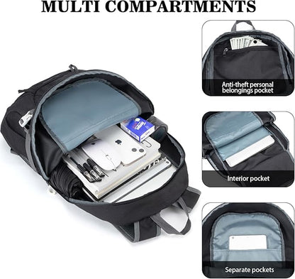 Hiking Backpack,Large 35L Travel Backpacks for Men Women,Water Resistant Ultra Lightweight Foldable Packable Camping Daypack for Outdoor Sports