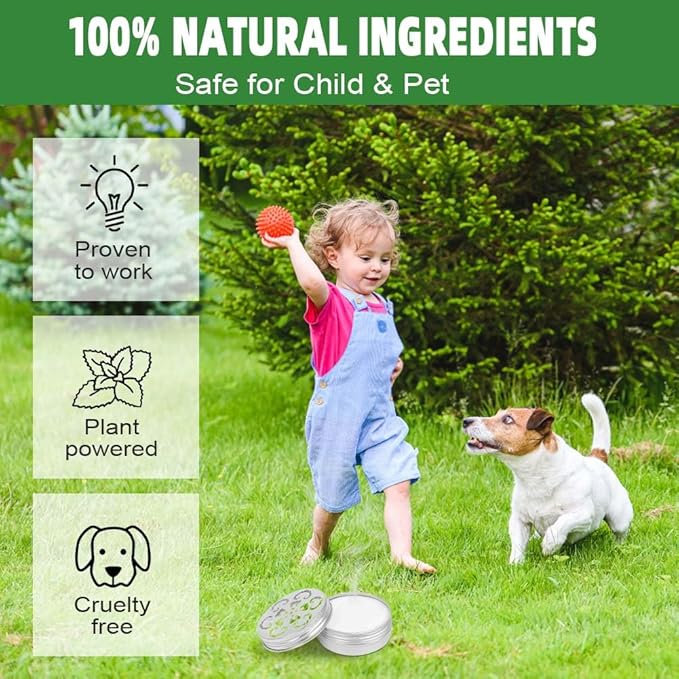 Mosquito Repellent for Patio, Indoors Mosquito Repellant, Mosquitoes Deterrent for Yard, Mosquito Control for Room, Keep Mosquito Away Ticks and Gnats,Indoor Mosquito Repellents 2-Pack, White
