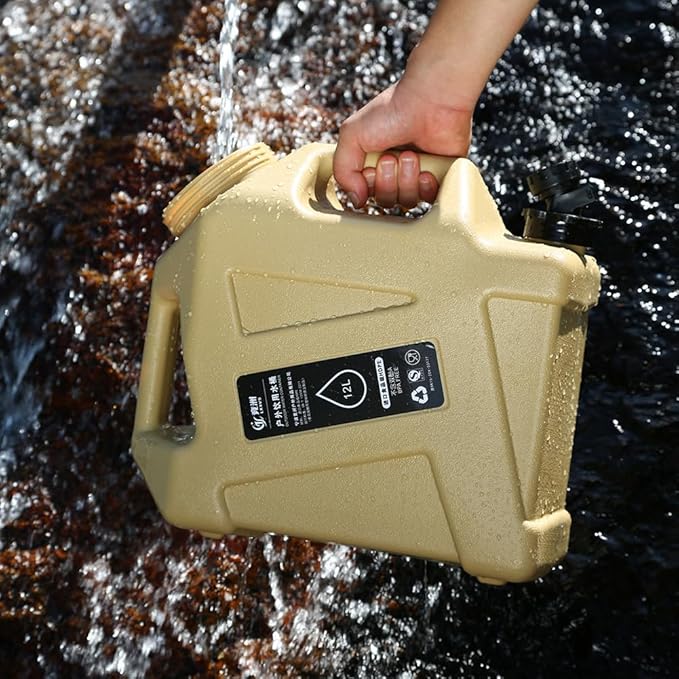 Water Container with Spigot - 2.6Gallon/3.2Gallon Water Jug Portable Camping Water Tank BPA Free - Emergency Water Storage for Camp Outdoor Hiking