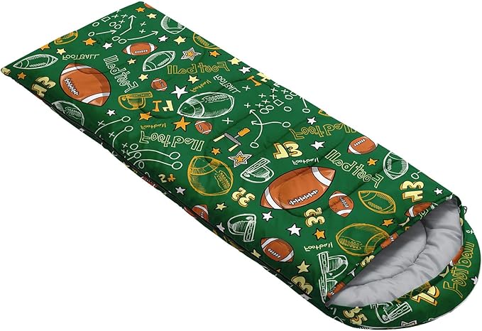Kids Sleeping Bag for Boys Girls,Cute Puppy Print-Lightweight Warm Portable Outdoor Indoor-Waterproof Cold Weather Resistant Sleeping Bag for Camping Hiking